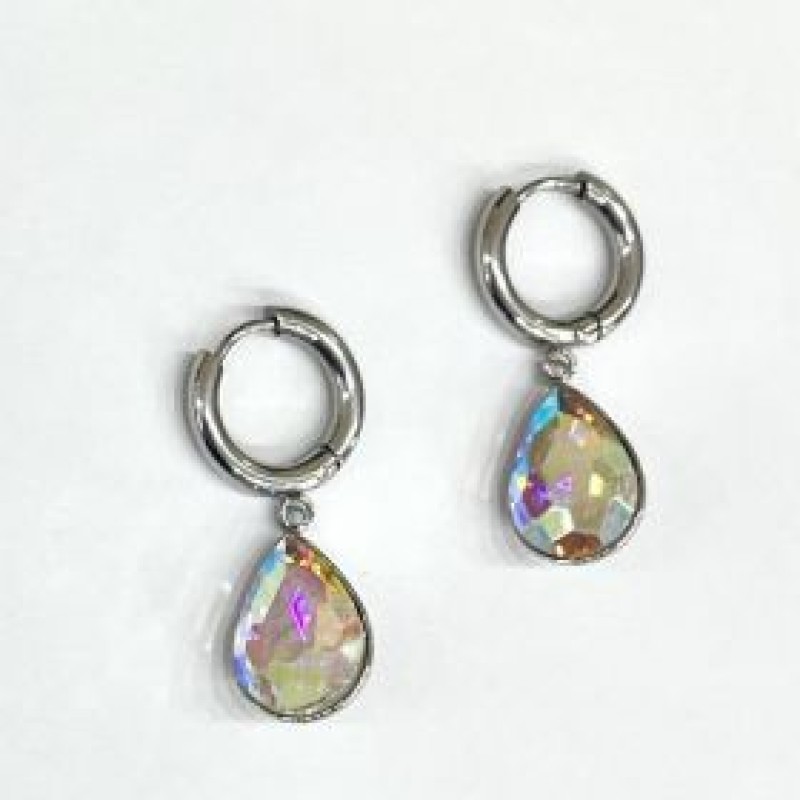 Kostibas 3113-792A1, Σκουλαρίκια Κρίκοι, Ατσάλι, Ασημί