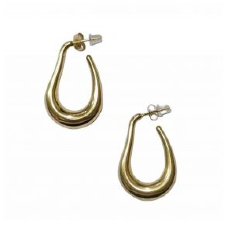 Kostibas 3113-856XG, Σκουλαρίκια Κρίκοι, Ατσάλι, Χρυσό