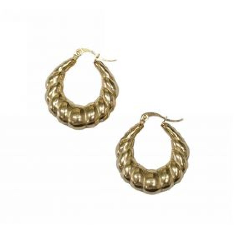 Kostibas 3113-869XF, Σκουλαρίκια Κρίκοι, Ατσάλι, Χρυσό