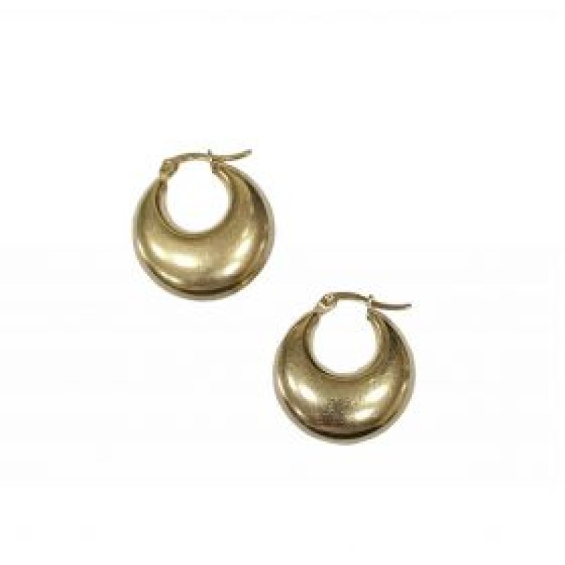 Kostibas 3113-870XE, Σκουλαρίκια Κρίκοι, Ατσάλι, Χρυσό