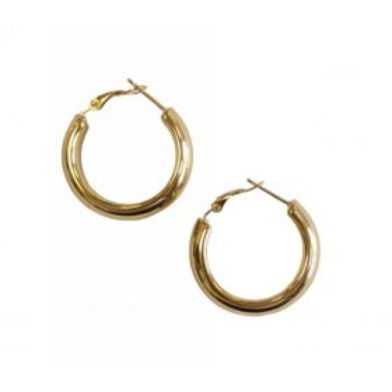 Kostibas 3113-888XF, Σκουλαρίκια Κρίκοι, Ατσάλι, Χρυσό