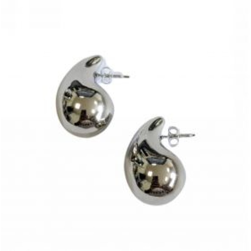 Kostibas 3113-890AF, Σκουλαρίκια Κρίκοι, Ατσάλι, Ασημί