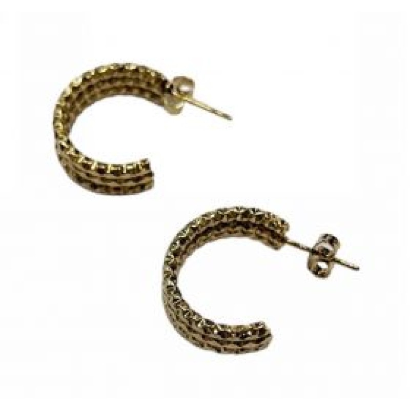 Kostibas 3113-929XL, Σκουλαρίκια Κρίκοι, Ατσάλι, Χρυσό