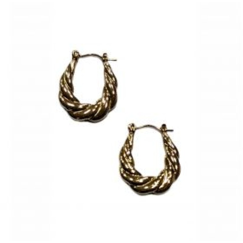 Kostibas 3113-944X, Σκουλαρίκια Κρίκοι, Ατσάλι, Χρυσό