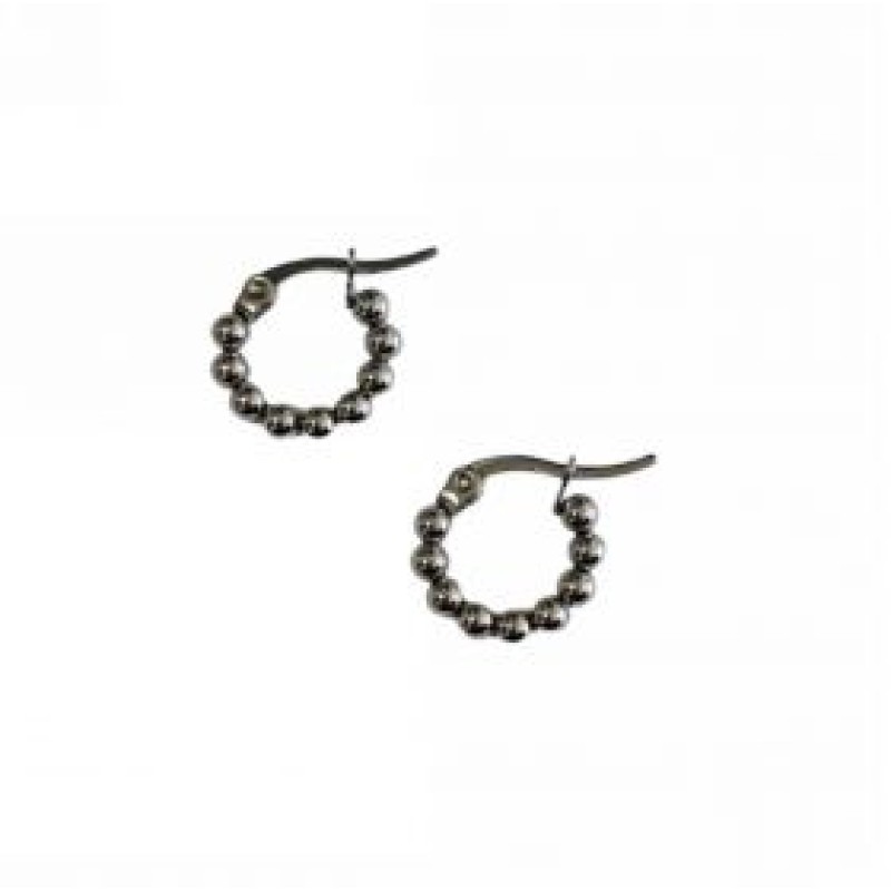 Kostibas 3113-951AJ, Σκουλαρίκια Κρίκοι, Ατσάλι, Ασημί