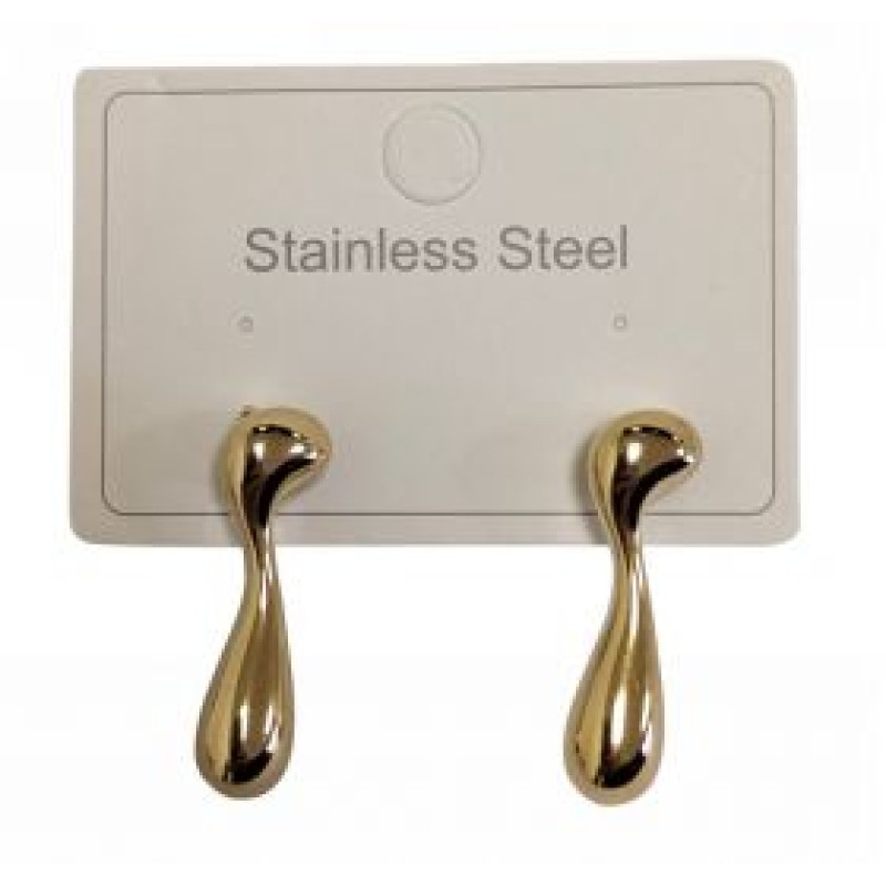 Kostibas 3113-953X, Σκουλαρίκια Κρεμαστά, Ατσάλι, Χρυσό