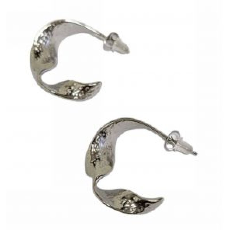 Kostibas 3113-956AF, Σκουλαρίκια Καρφωτά, Ατσάλι, Ασημί