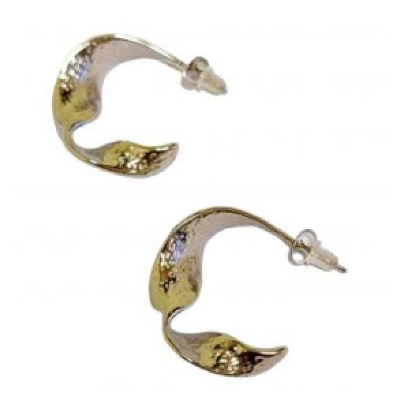 Kostibas 3113-956XF, Σκουλαρίκια Καρφωτά, Ατσάλι, Χρυσό