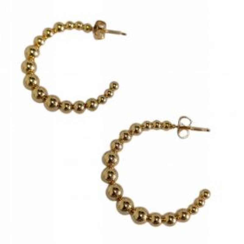 Kostibas 3113-965XF, Σκουλαρίκια Καρφωτά, Ατσάλι, Χρυσό