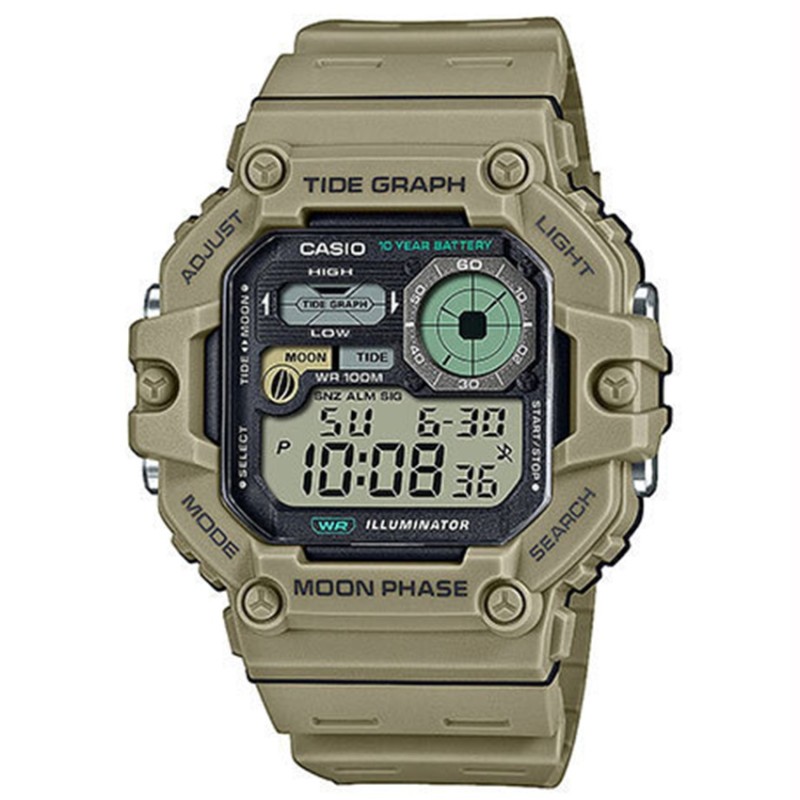 Casio WS-1700H-5A,Καουτσούκ, TE, Μπεζ