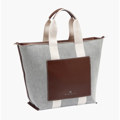 Bartuggi 718-25684, Ώμου/Χιαστί, Ύφασμα, Δερματίνη, Γκρι