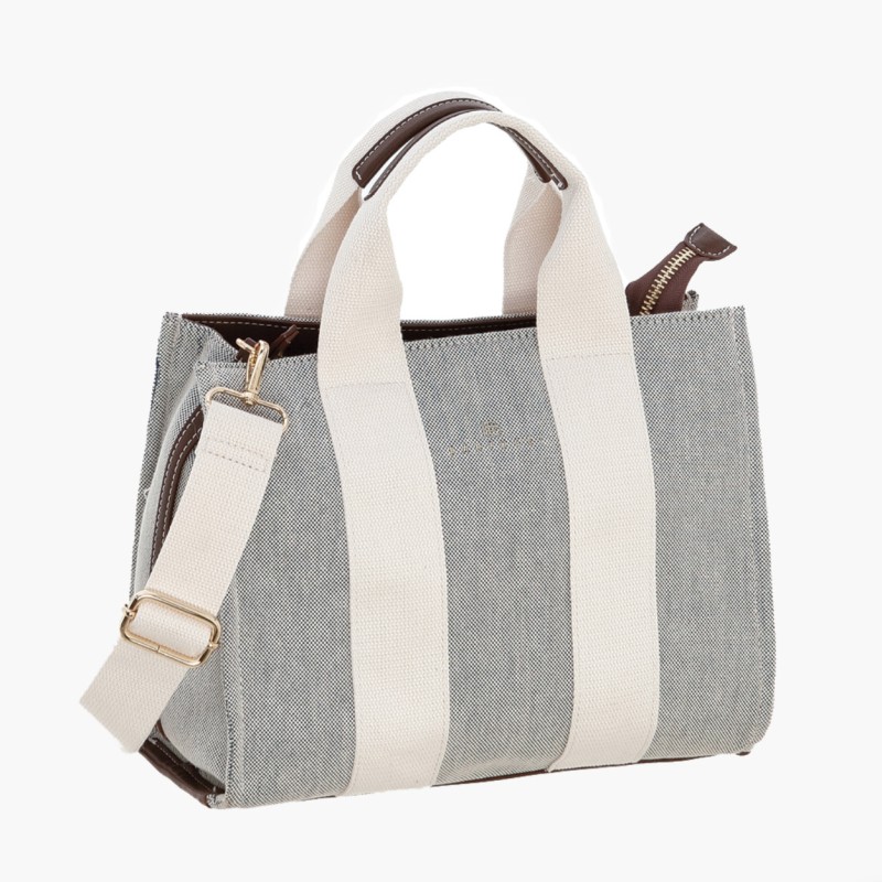 Bartuggi 718-25563, Ώμου/Χιαστί, Ύφασμα, Δερματίνη, Γκρι