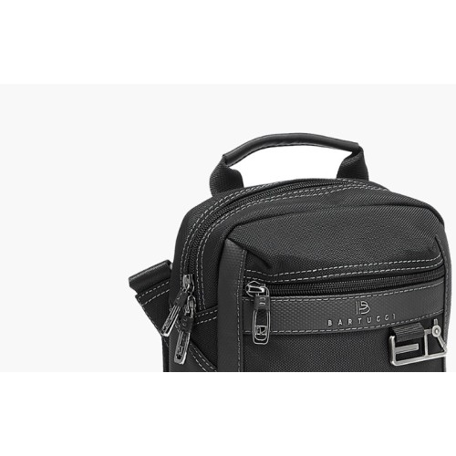 Bartuggi 718-9313-49, Τσαντάκι Χιαστί, Ύφασμα, Μαύρο