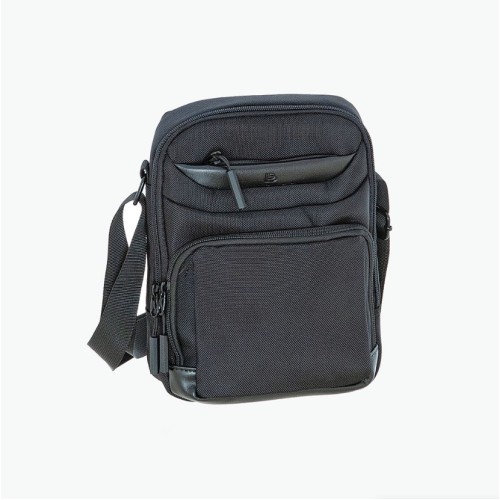 Bartuggi 718-050739, Τσαντάκι Χιαστί, Αδιάβροχο Ύφασμα, Μαύρο