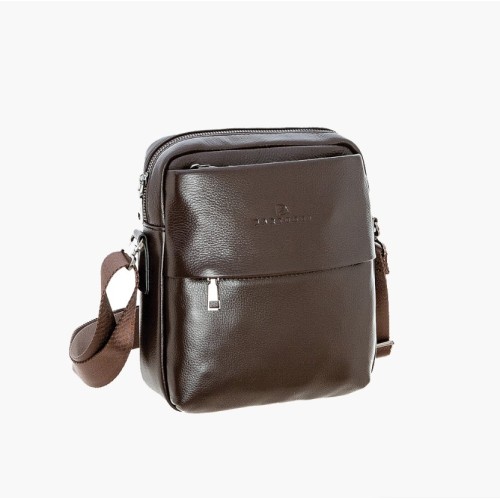 Bartuggi 718-75971, Τσαντάκι Χιαστί, Δέρμα, Καφέ