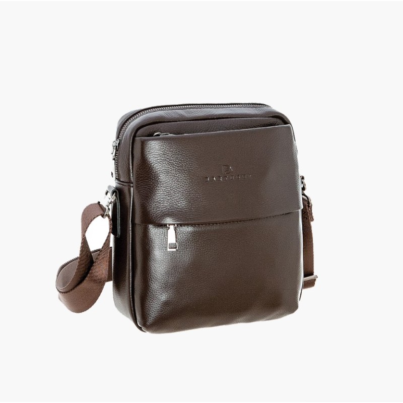 Bartuggi 718-75971, Τσαντάκι Χιαστί, Δέρμα, Καφέ