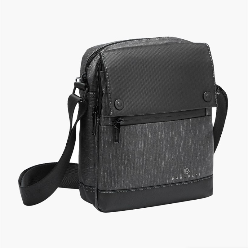 Bartuggi 718-992-1, Τσαντάκι Χιαστί, Ύφασμα, Μαύρο