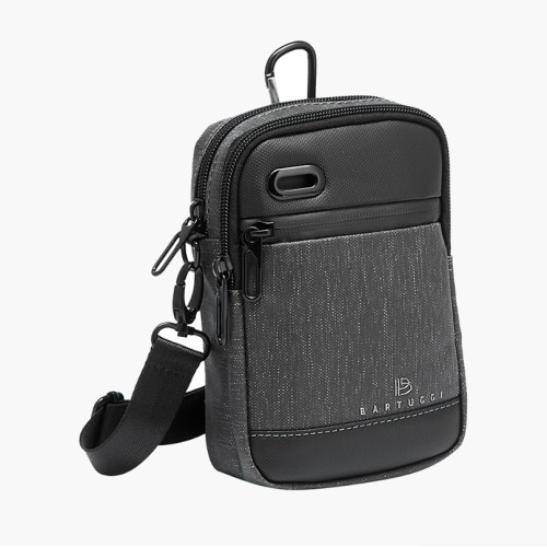 Bartuggi 718-996-3, Τσαντάκι Χιαστί, Ύφασμα, Μαύρο