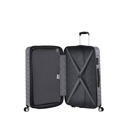 American Tourister 149769-6260 Flashline, Σκληρή, Μεγάλη 78cm, ATAN, Ασημί