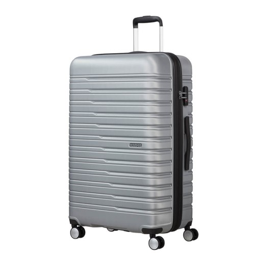American Tourister 149769-6260 Flashline, Σκληρή, Μεγάλη 78cm, ATAN, Ασημί