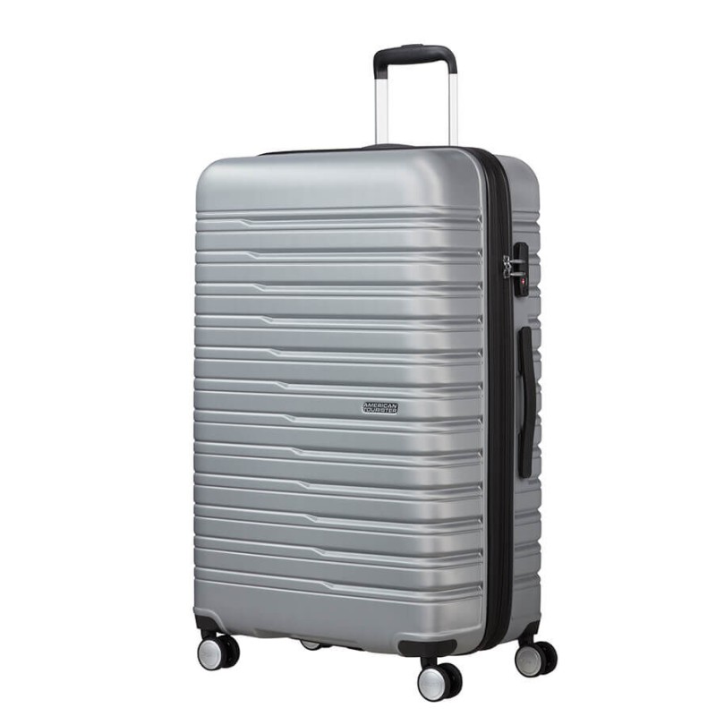 American Tourister 149769-6260 Flashline, Σκληρή, Μεγάλη 78cm, ATAN, Ασημί