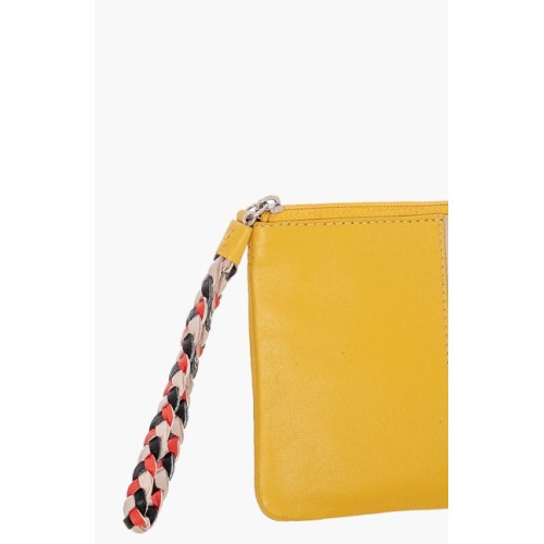 Bartuggi 521-1006, Πορτοφολάκι, Δερμάτινο, Κίτρινο