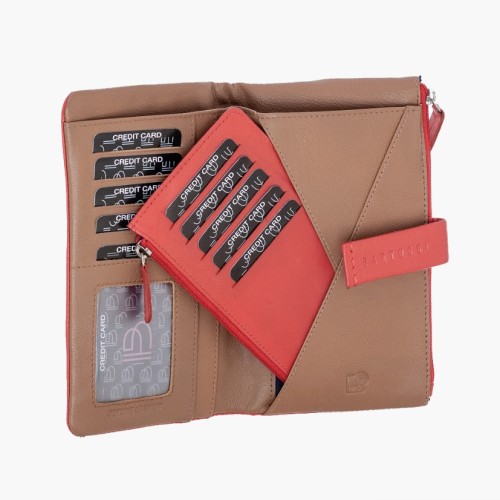 Bartuggi 521-8015, Πορτοφόλι, Δερμάτινο, Κόκκινο