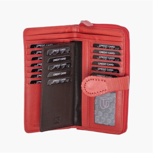 Bartuggi 521-8030, Πορτοφόλι, Δερμάτινο, Κόκκινο