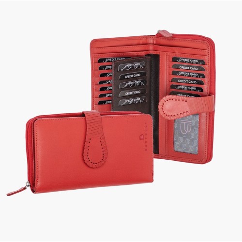 Bartuggi 521-8030, Πορτοφόλι, Δερμάτινο, Κόκκινο