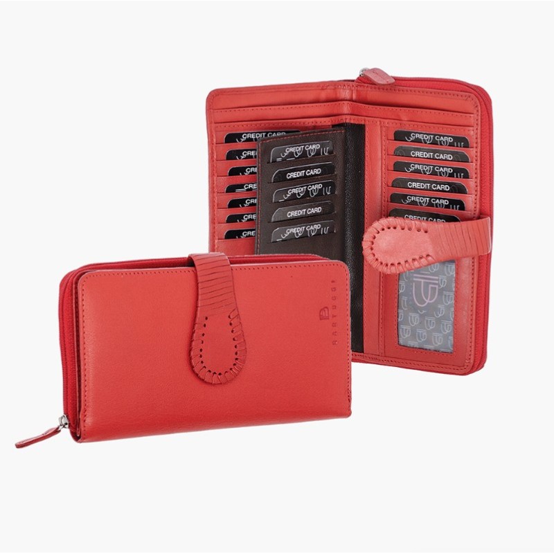 Bartuggi 521-8030, Πορτοφόλι, Δερμάτινο, Κόκκινο