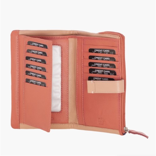 Bartuggi 521-7000, Πορτοφόλι, Δερμάτινο, Σομόν