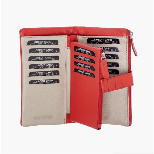 Bartuggi 521-8020, Πορτοφόλι, Δερμάτινο, Κόκκινο