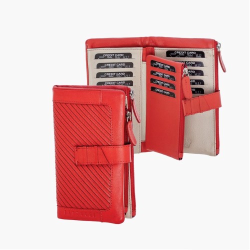 Bartuggi 521-8020, Πορτοφόλι, Δερμάτινο, Κόκκινο