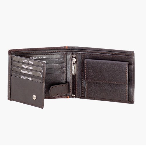 Bartuggi 520-5551, Πορτοφόλι, Δερμάτινο, Καφέ