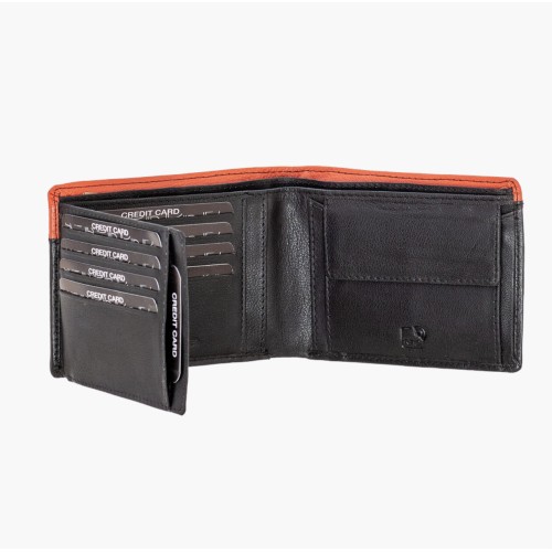 Bartuggi 521-979, Πορτοφόλι, Δερμάτινο, Μαύρο
