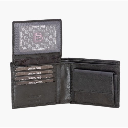 Bartuggi 520-5532, Πορτοφόλι, Δερμάτινο, Μαύρο