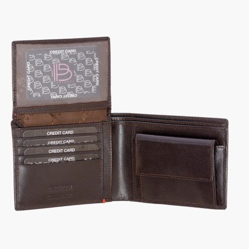 Bartuggi 520-5556, Πορτοφόλι, Δερμάτινο, Καφέ