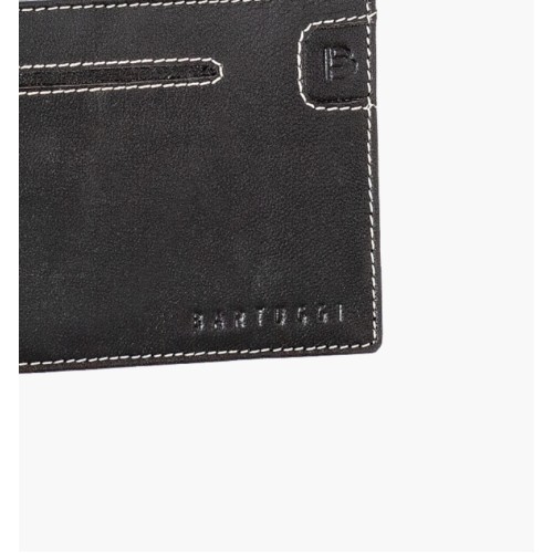 Bartuggi 521-722, Πορτοφόλι, Δερμάτινο, Μαύρο