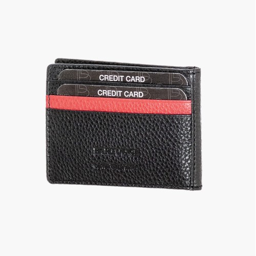 Bartuggi 507-50601, Καρτοθήκη, Δερμάτινο, Μαύρο