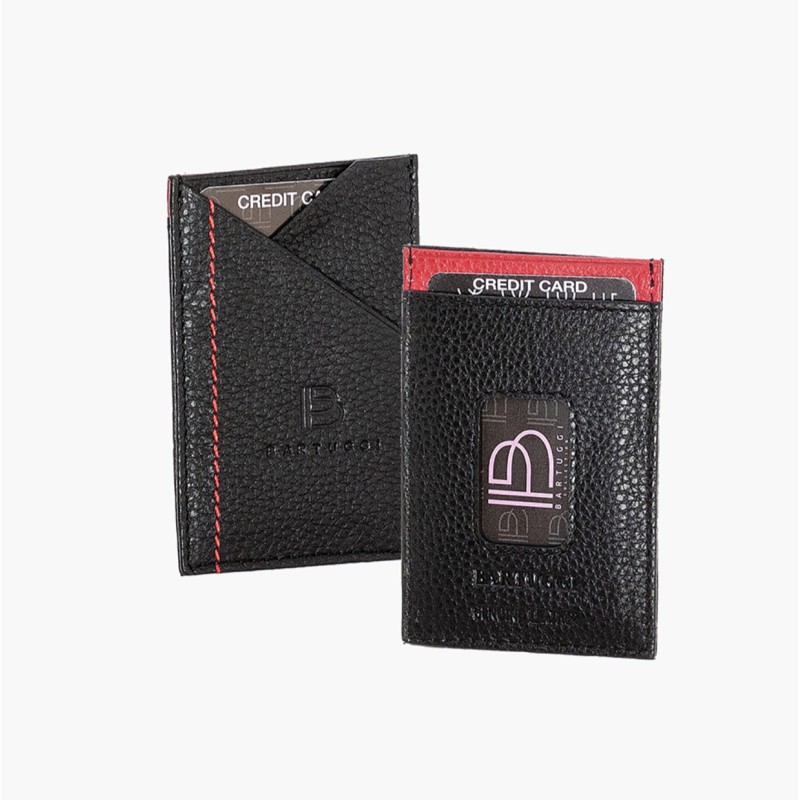 Bartuggi 507-50559, Καρτοθήκη, Δερμάτινο, Μαύρο