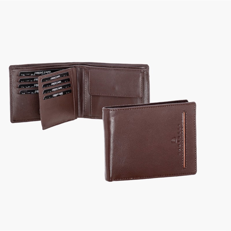 Bartuggi 521-983, Πορτοφόλι, Δερμάτινο, Καφέ