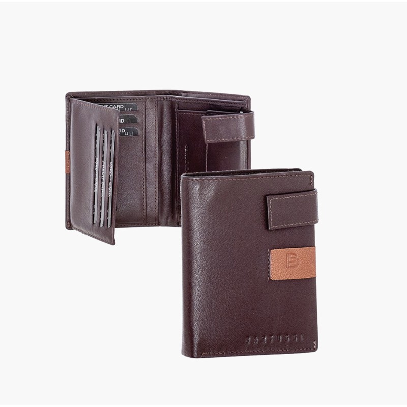 Bartuggi 521-140, Πορτοφόλι, Δερμάτινο, Καφέ