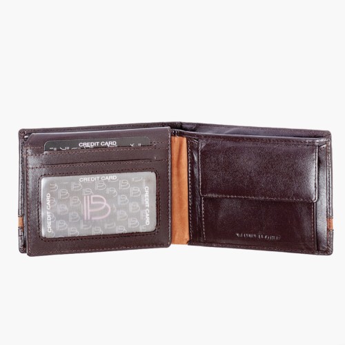 Bartuggi 521-723, Πορτοφόλι, Δερμάτινο, Καφέ