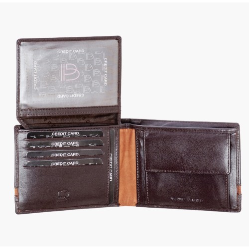 Bartuggi 521-723, Πορτοφόλι, Δερμάτινο, Καφέ