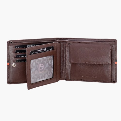 Bartuggi 521-965, Πορτοφόλι, Δερμάτινο, Καφέ