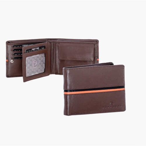 Bartuggi 521-965, Πορτοφόλι, Δερμάτινο, Καφέ