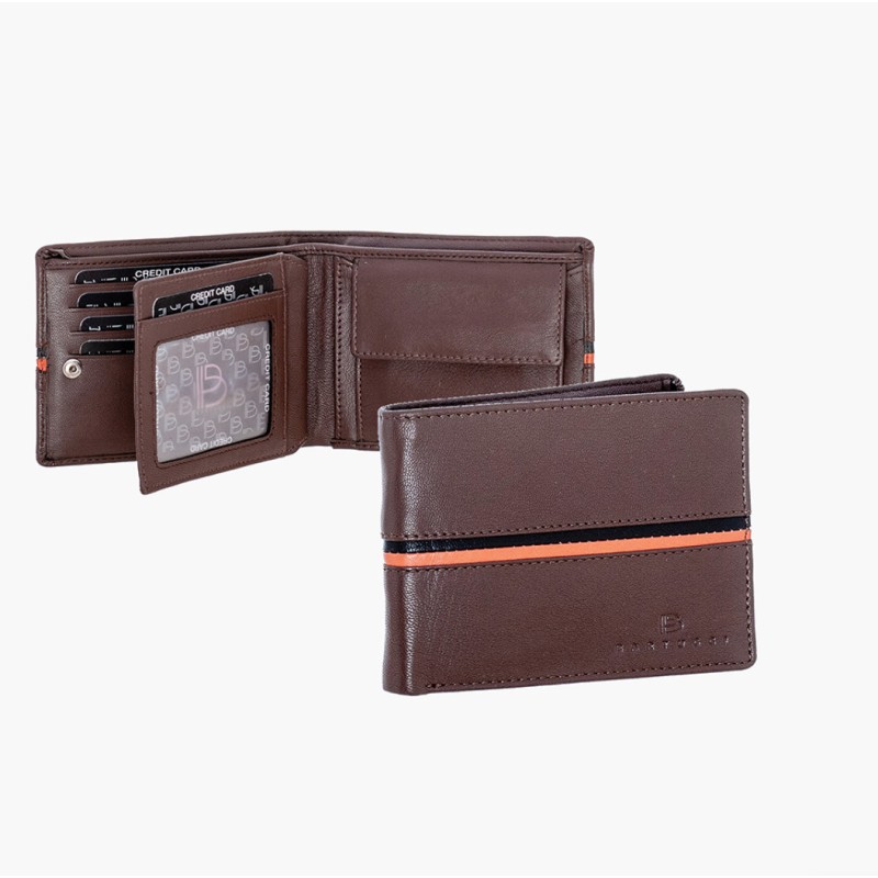 Bartuggi 521-965, Πορτοφόλι, Δερμάτινο, Καφέ