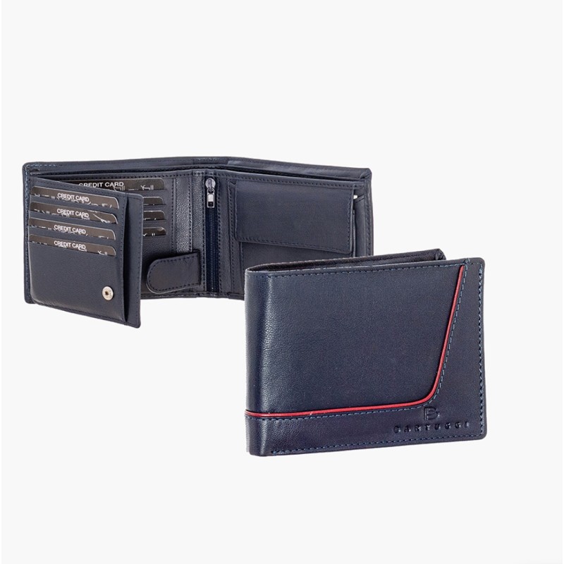 Bartuggi 521-926, Πορτοφόλι, Δερμάτινο, Μπλε