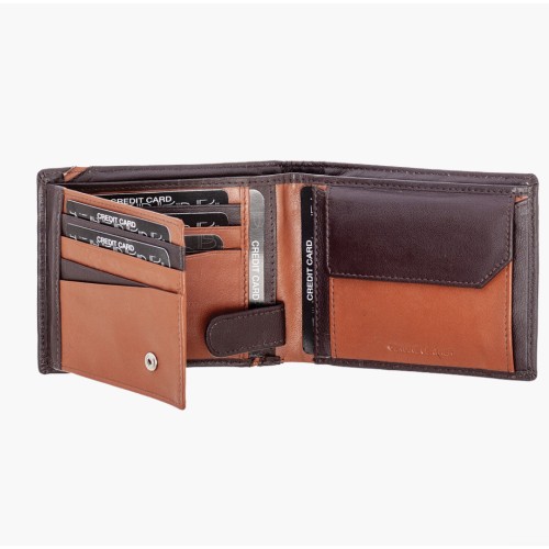 Bartuggi 521-067, Πορτοφόλι, Δερμάτινο, Καφέ