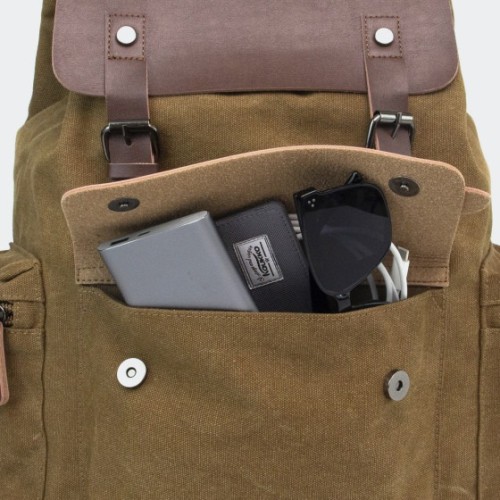 Kaukko FP705, Σακίδιο Πλάτης, Καμβάς, Χακί